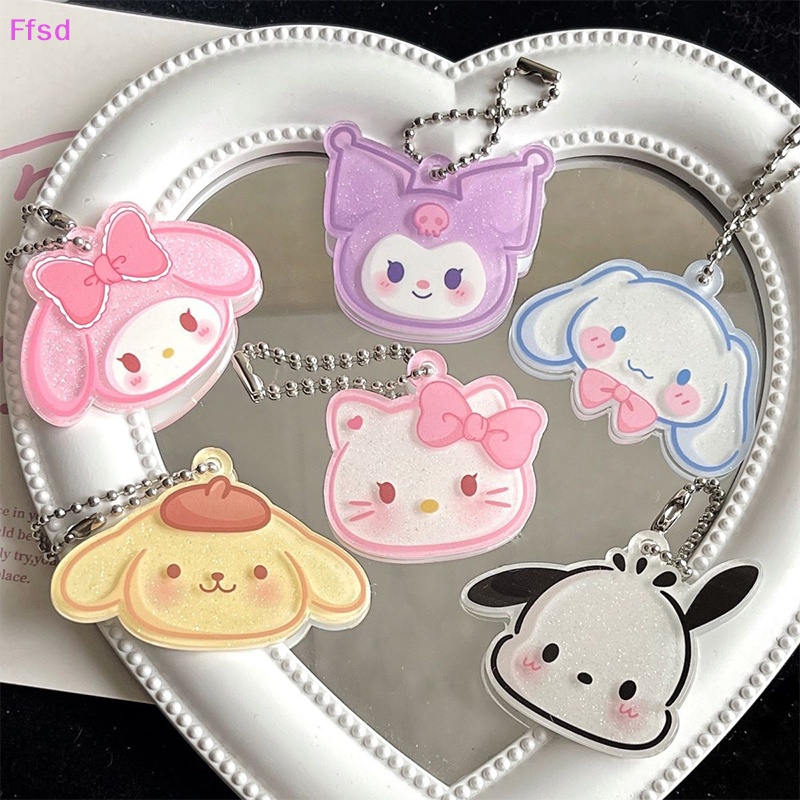 {Ffsd} Sanrio Kuromi Hello Kitty Purin Pachacco Móc Chìa Khóa Acrylic Dễ Thương Trang Trí Ba Lô Đi Học * Bán Chạy