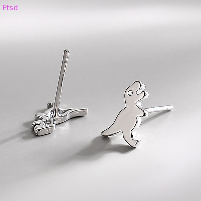 {Ffsd} Khuyên Tai Xỏ Hình Khủng Long Nhỏ Đơn Giản Thời Trang Nữ * Bán Chạy