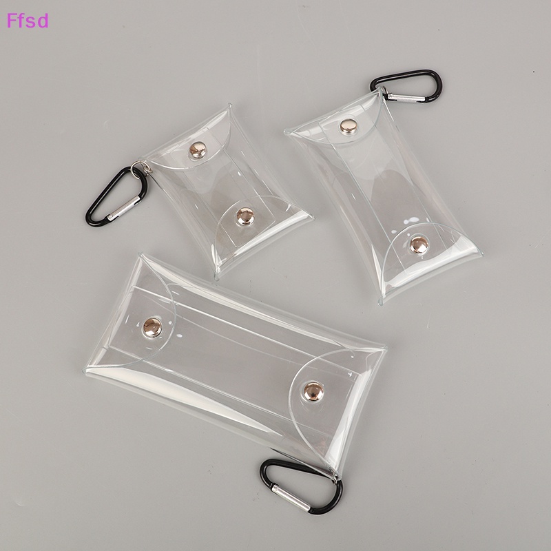 {Ffsd} Hộp Đựng Tiền Xu / Chìa Khóa Trưng Bày Bằng PVC Trong Suốt Thủ Công