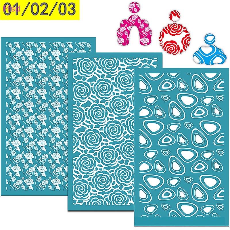 {Ffsd} Màn Lưới Lụa Polymer Có Thể Tái Sử Dụng Để Trang Trí Bông Tai DIY