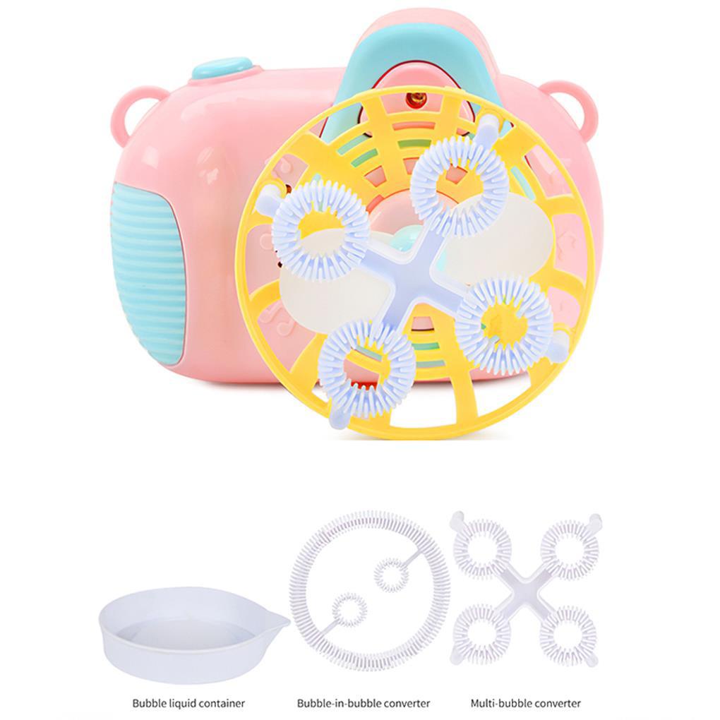 Máy Thổi Bong Bóng Tự Động Hình Máy Ảnh Hoạt Hình Đa Năng Dành Cho Trẻ Em