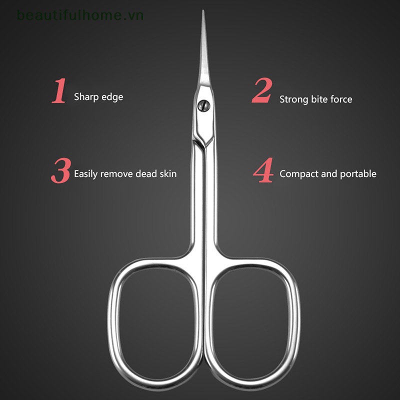 Kéo Cắt Tỉa Da Đầu Cong Bằng Thép Không Gỉ