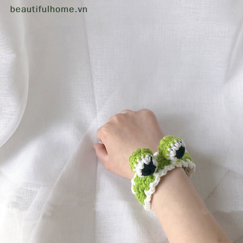 [beautifulhome] Vòng Đeo Tay Đan Len Thủ Công Hình Tai Thỏ / Cà Rốt / Ếch Thời Trang Cho Học Sinh [beauty]