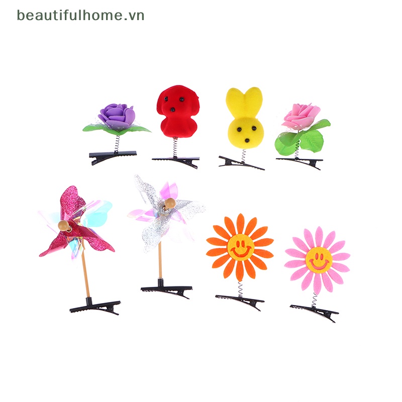 1 Kẹp Tóc Hình Chong Chóng Thỏ Màu Vàng Dễ Thương Cho Bé