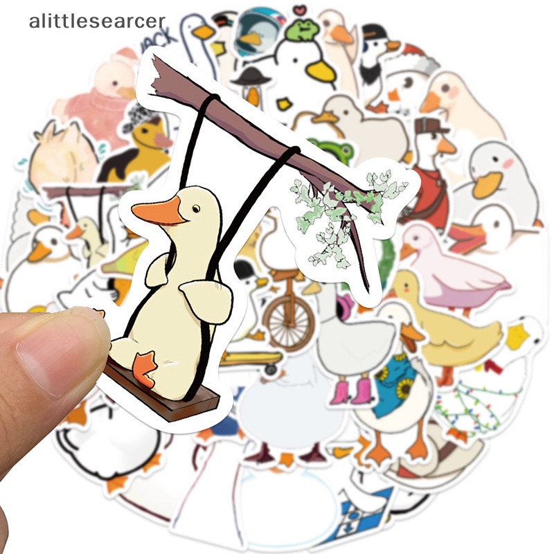 Bộ 50 Miếng Dán Hình Vịt Graffiti Dễ Thương Chống Nước Trang Trí Sổ Tay / Điện Thoại / Hành Lý / Xe Hơi
