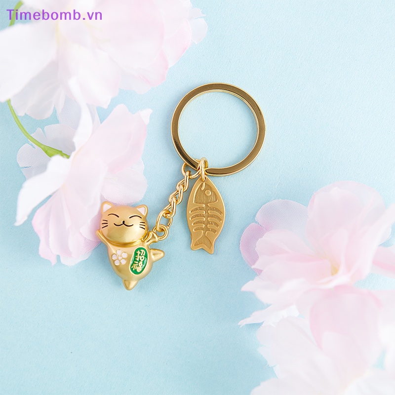 # Túi Đeo Chéo Thời Trang Hàn Cho Nữ # Móc Khóa Hình Chú Mèo May Mắn Nhật Bản Đáng Yêu