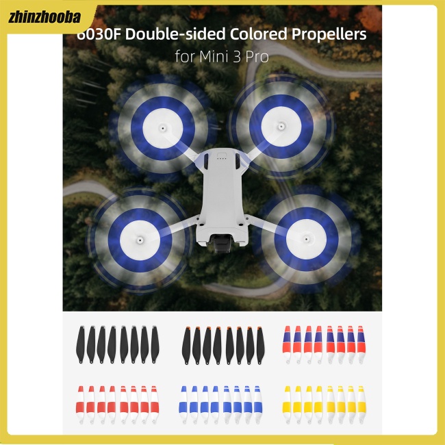 Fs Set 8 Cánh Quạt Hai Mặt Tiếng Ồn Nhỏ Nhiều Màu Sắc Cho Dji Mini 3 Pro 6030f