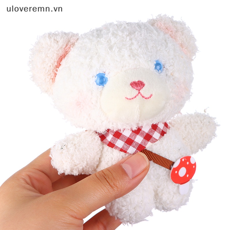 Đồ chơi nhồi bông Hình Gấu Nấm Hoạt Hình Dễ Thương Trang Trí Móc Khóa / Ba Lô / Móc Khóa