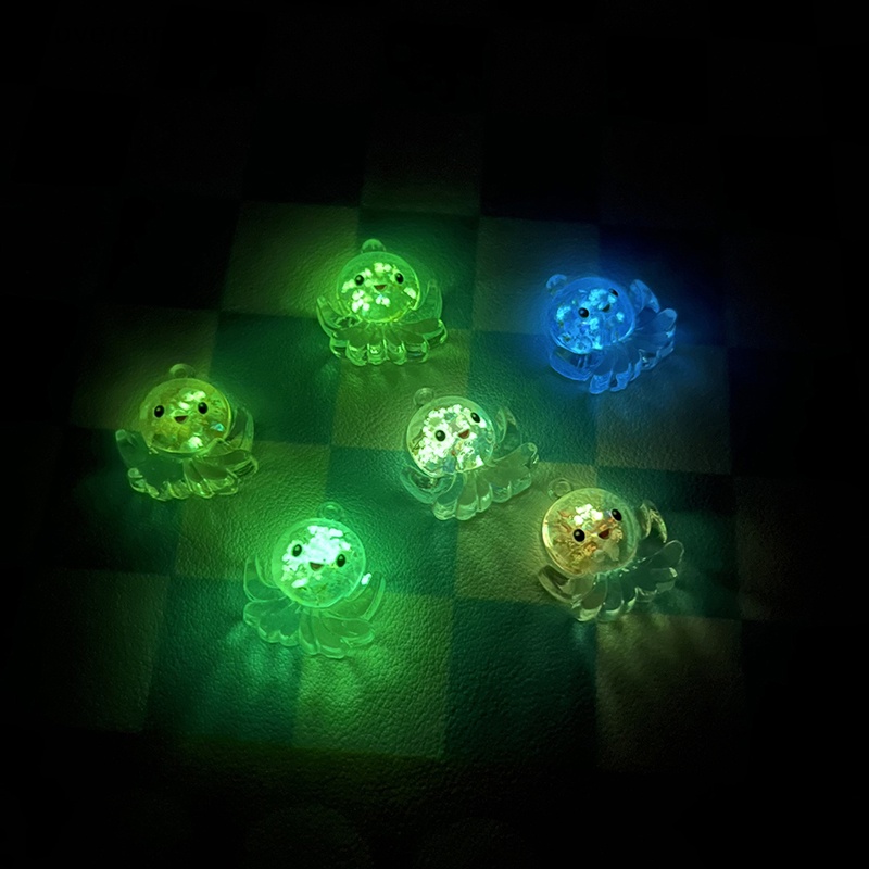 Bộ 2 Tượng Bạch Tuộc Mini Phát Quang Dùng Trang Trí