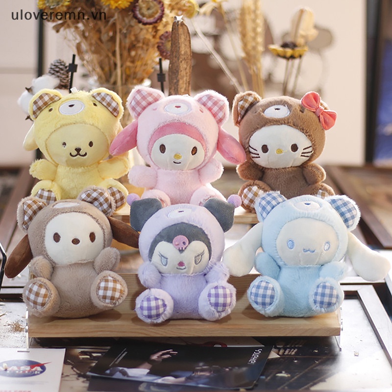 SANRIO Móc Khóa Hình Chú Chó Hoạt Hình Nhồi Bông Đáng Yêu