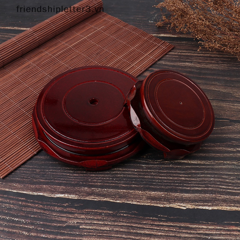 / / Mới / / Đế Gỗ Trơn Chạm Khắc Hoa Văn Phật Giáo