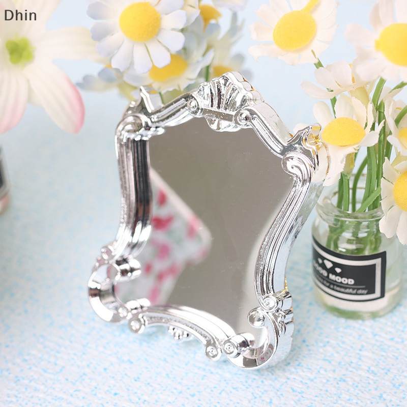 Gương Nội Thất Mini Bằng Nhựa Phong Cách Vintage Trang Trí Nhà Búp Bê Tỉ Lệ 1: 12