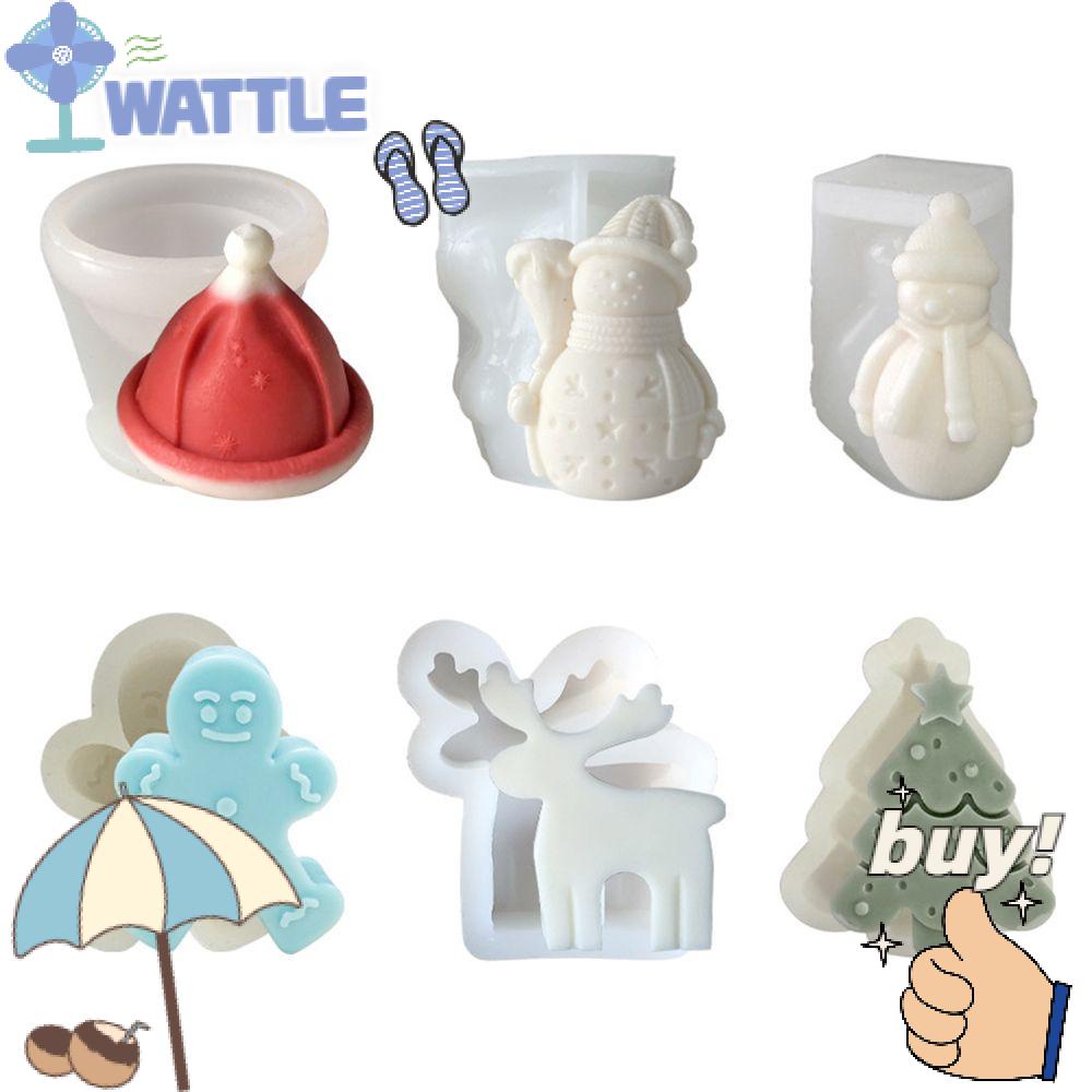 Khuôn Silicone Làm Nến Hình Hoa Tuyết / Gừng / Bánh Mì Trang Trí Nhà Cửa