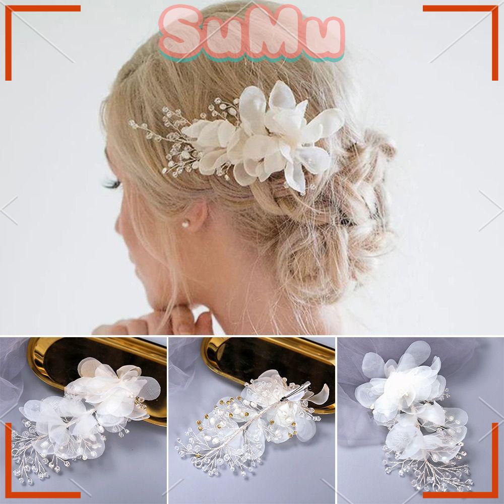 Kẹp Tóc Hoa Thời Trang Cho Cô Dâu