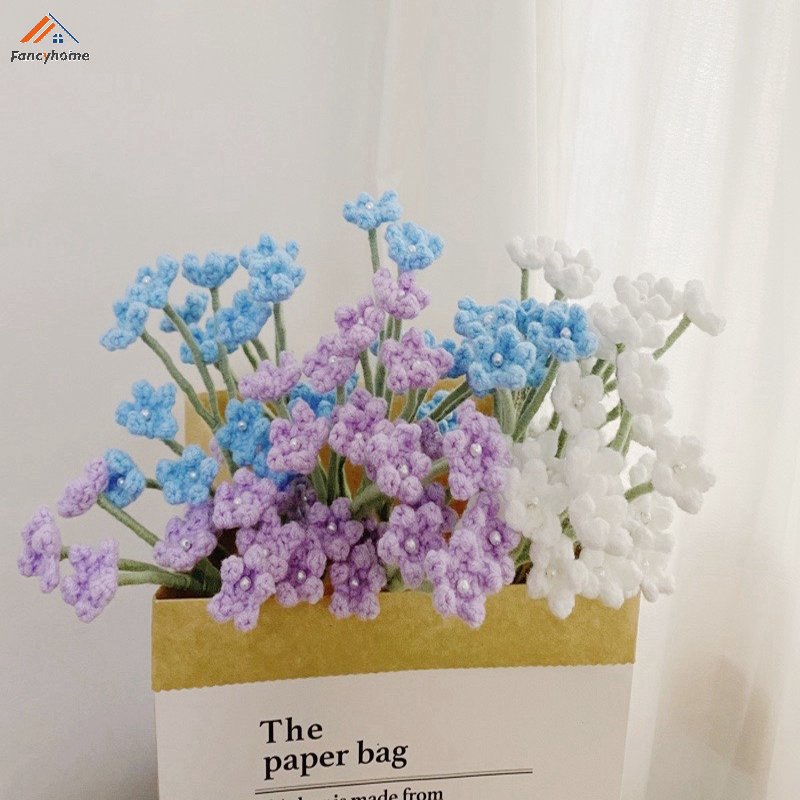 Hoa Giả Đan Móc Thủ Công Nhiều Màu Sắc Dùng Trang Trí Tiệc