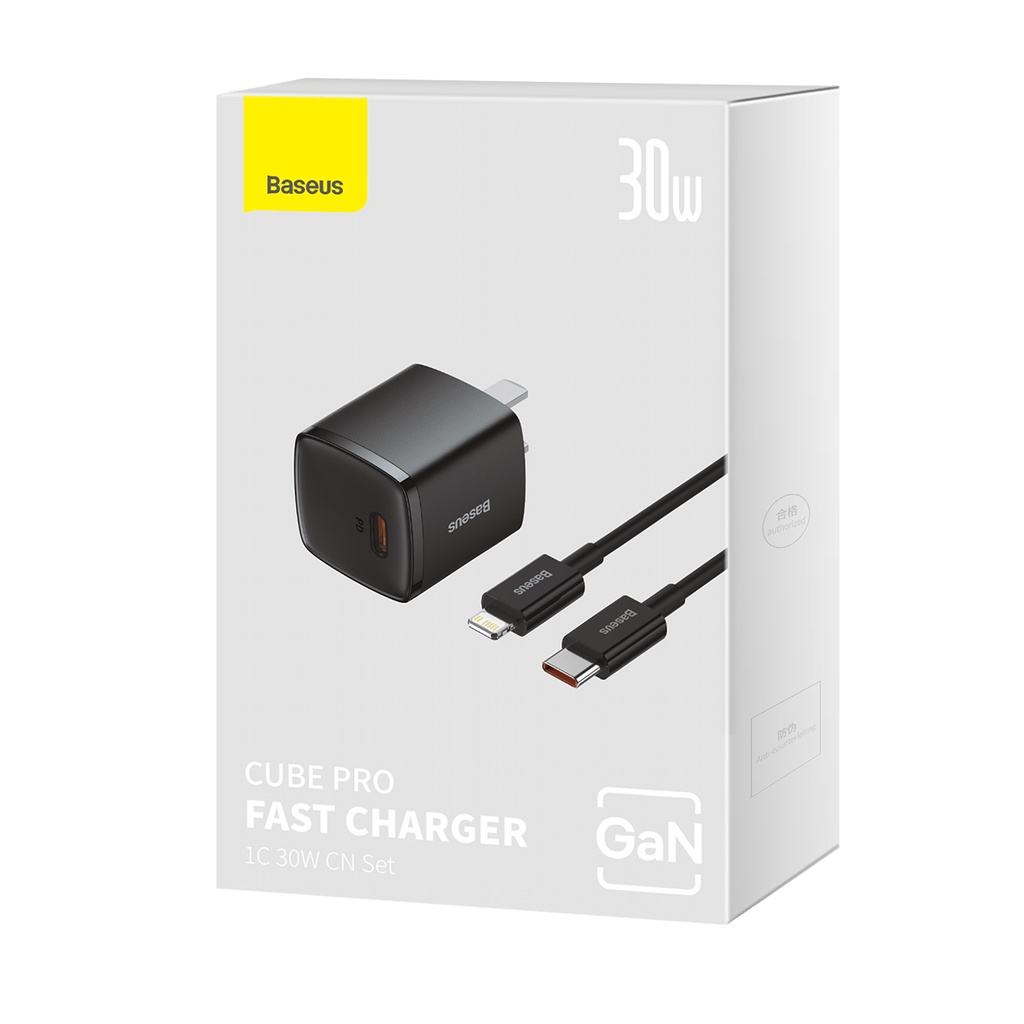 Baseus Bộ sạc nhanh PD 30W Fast Charger GaN5 Type C Charging for Phone 14 pro max SAMSUNG S22 Huawei Xiaomi Realme