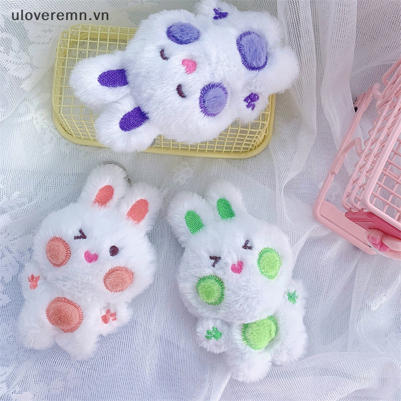 1 Móc Khóa Thỏ Nhồi Bông Dễ Thương