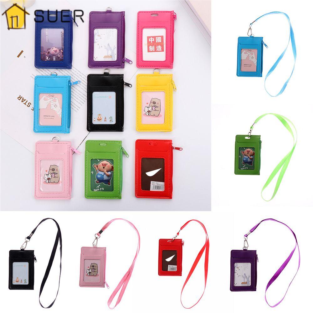 Túi Đựng Thẻ Giả Da Có Khóa Kéo Thời Trang