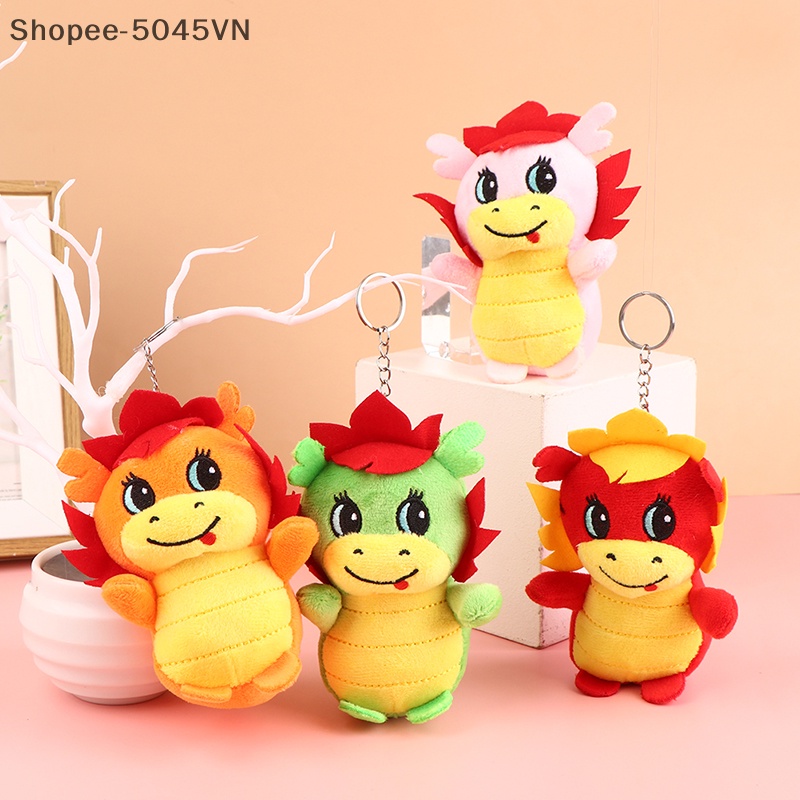 Đồ chơi nhồi bông Hình Khủng Long Hoạt Hình 14CM Trang Trí Ba Lô / Móc Khóa