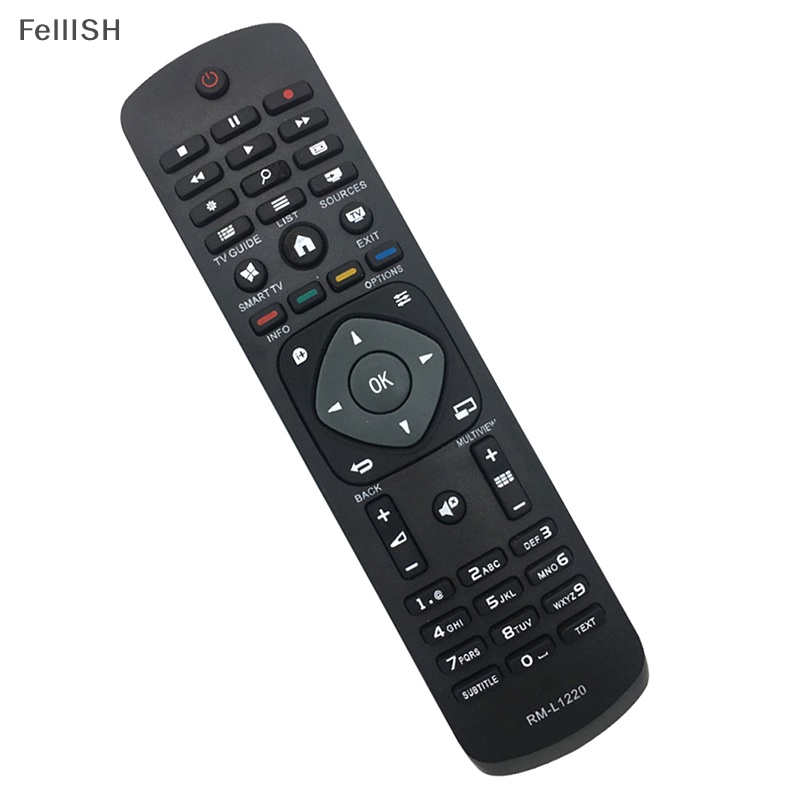 Điều Khiển Từ Xa RM-L1220 Màu Đen Bằng ABS Chất Lượng Cao Thay Thế Cho TV Philips ABS 439br