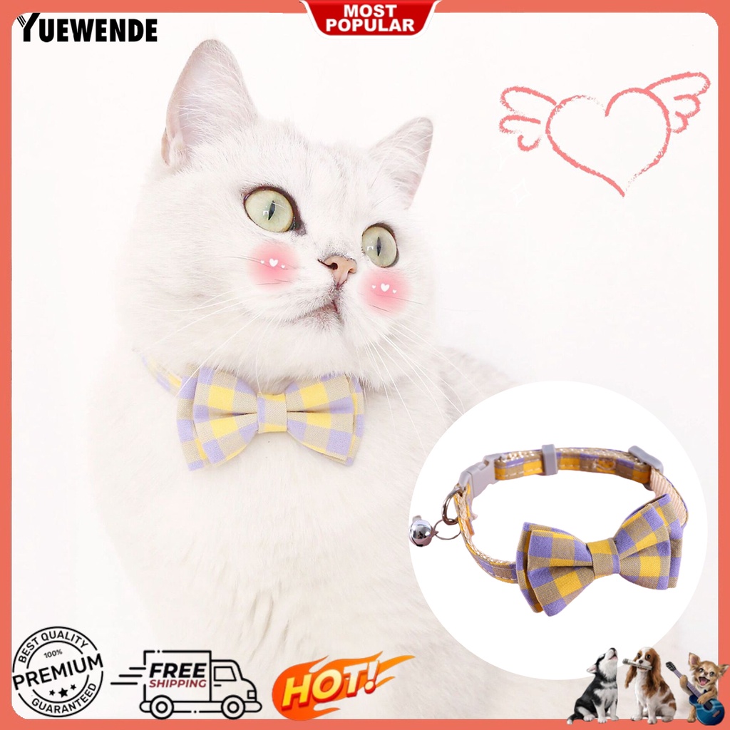 Vòng Cổ Gắn Nơ Trang Trí Thân Thiện Với Da Cho Thú Cưng