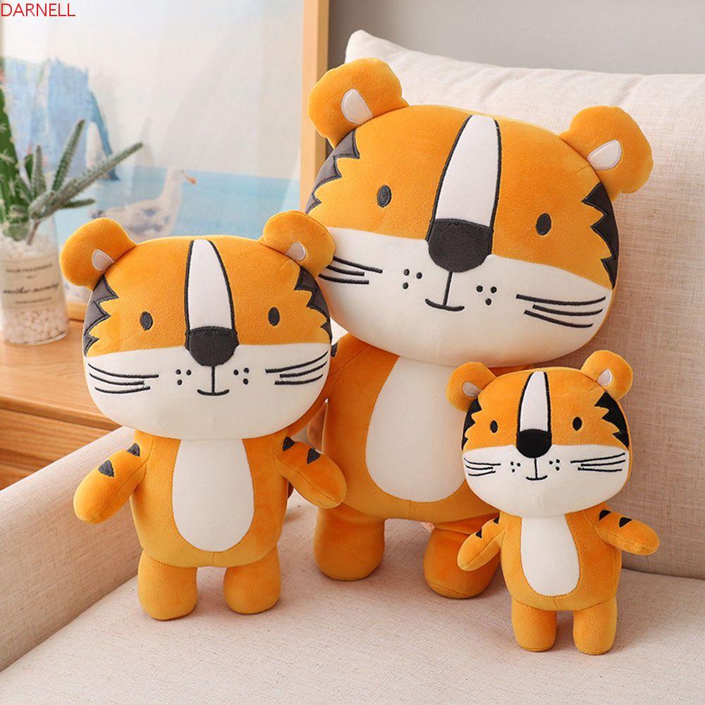 Thú Nhồi Bông Hình Chú Hổ Râu Mềm Mại Sáng Tạo Trang Trí Nhà Cửa