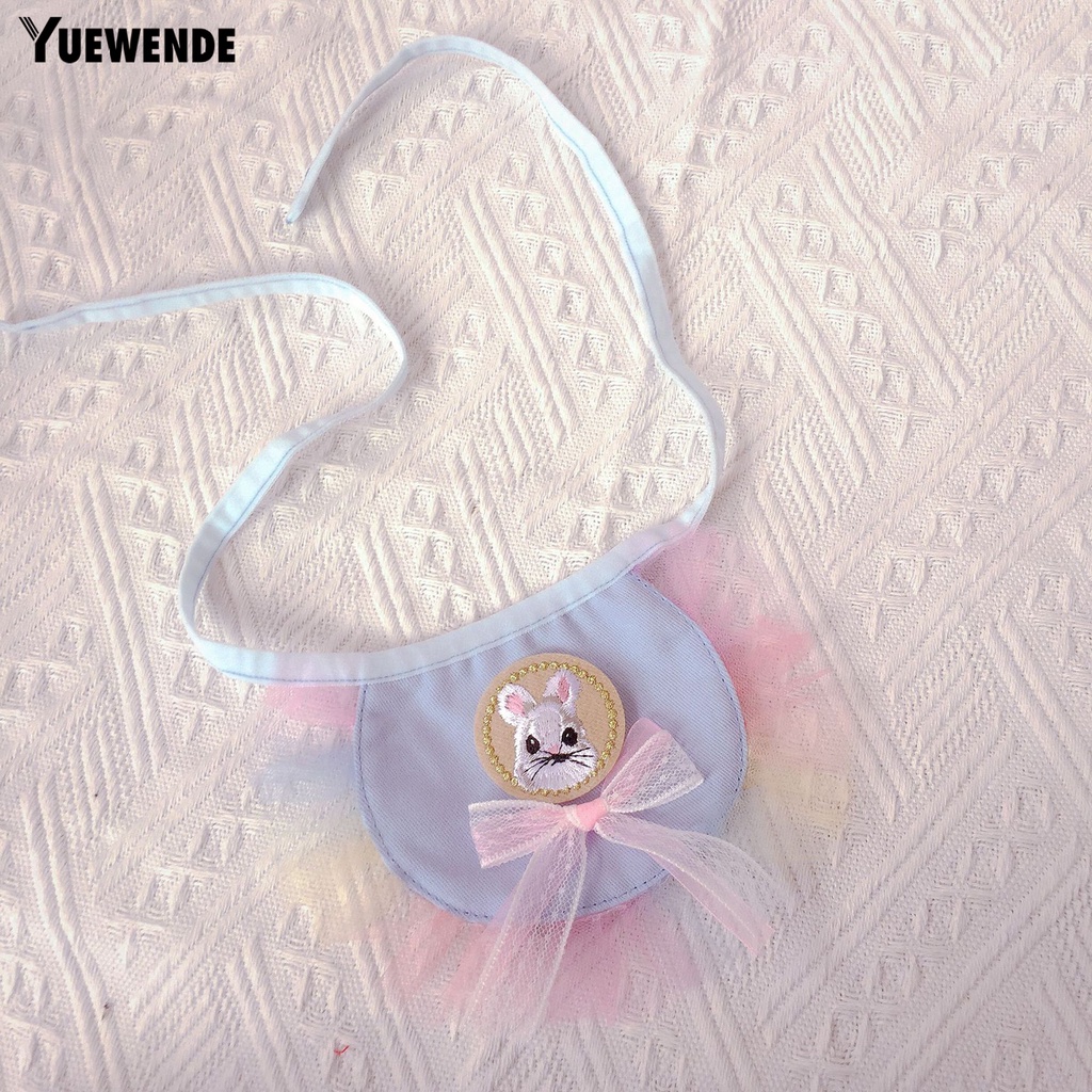 Yq.e Khăn Quàng Cổ Bằng Cotton Chống Nước Bọt Mắt Thời Trang Dễ Thương Dành Cho Cún Cưng Ngoài Trời