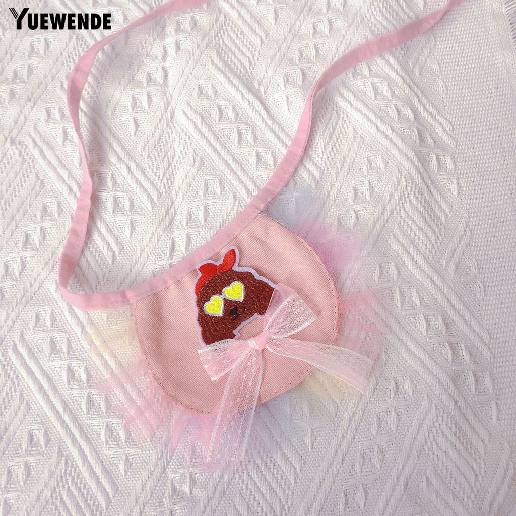 Yq.e Khăn Quàng Cổ Bằng Cotton Chống Nước Bọt Mắt Thời Trang Dễ Thương Dành Cho Cún Cưng Ngoài Trời