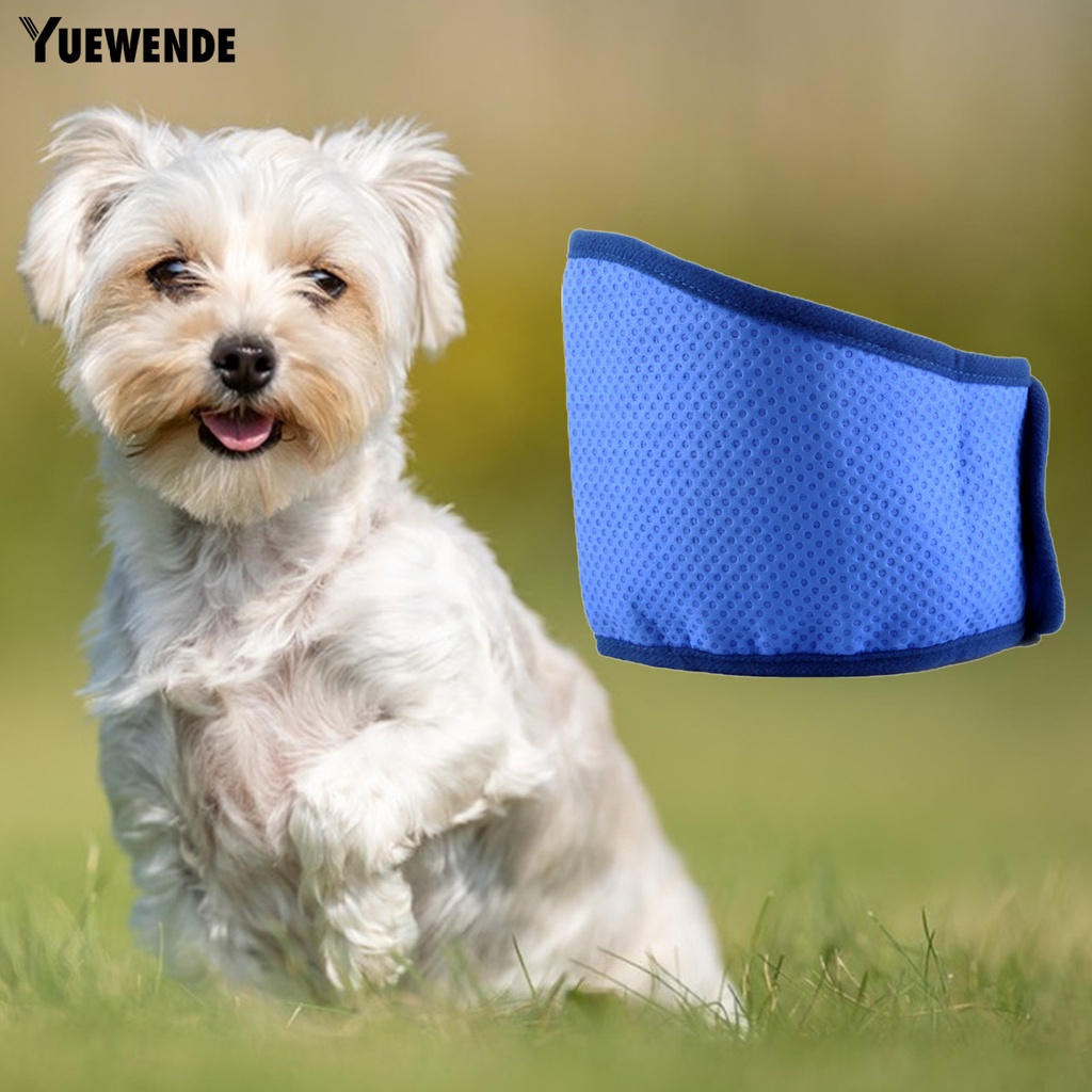 Yq.e Khăn Choàng Cổ Hình Tam Giác Làm Mát Thoáng Khí Có Thể Điều Chỉnh Nhiệt Độ Thời Tiết Mùa Hè Cho Thú Cưng