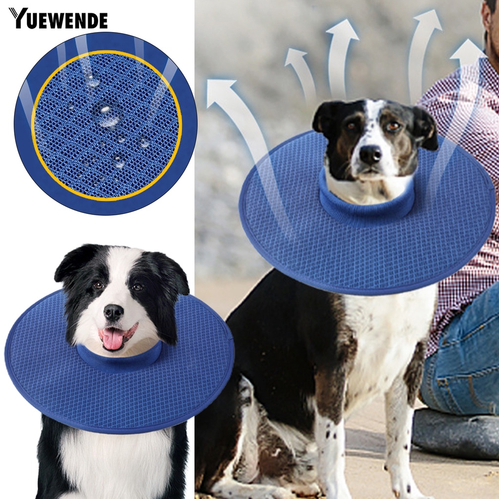 Yq.e Vòng Cổ Mềm Mại Thoải Mái Chống Cắn Thoáng Khí Có Thể Điều Chỉnh Cho Thú Cưng Sau Khi Phẫu Thuật