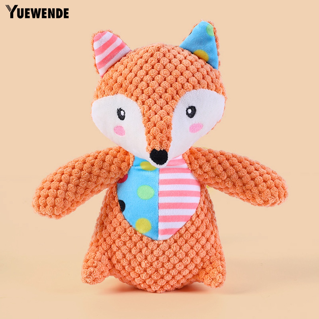 Yq.e Đồ Chơi Phát Ra Âm Thanh Hình Cáo Hoạt Hình Tinh Tế Chống Cắn Răng Cho Thú Cưng