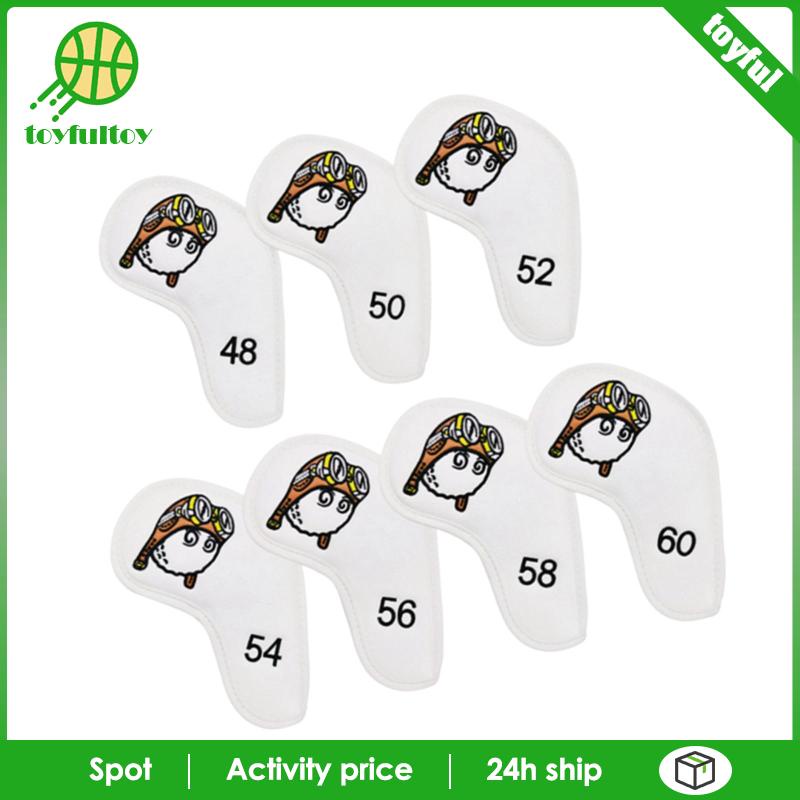 Bộ 7 Vỏ Bọc Đầu Gậy Đánh Golf Bằng Sắt Kiểu Cổ Điển