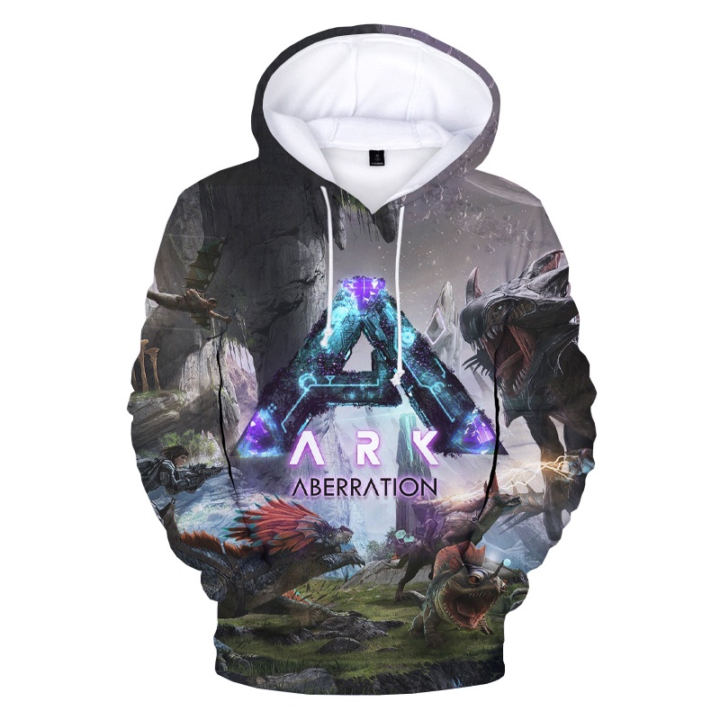 Áo Hoodie In Hình Game ARK Genesis Season Pass 3D Cá Tính Chất Lượng Cao Phong Cách Harajuku Cho Nam Và Nữ