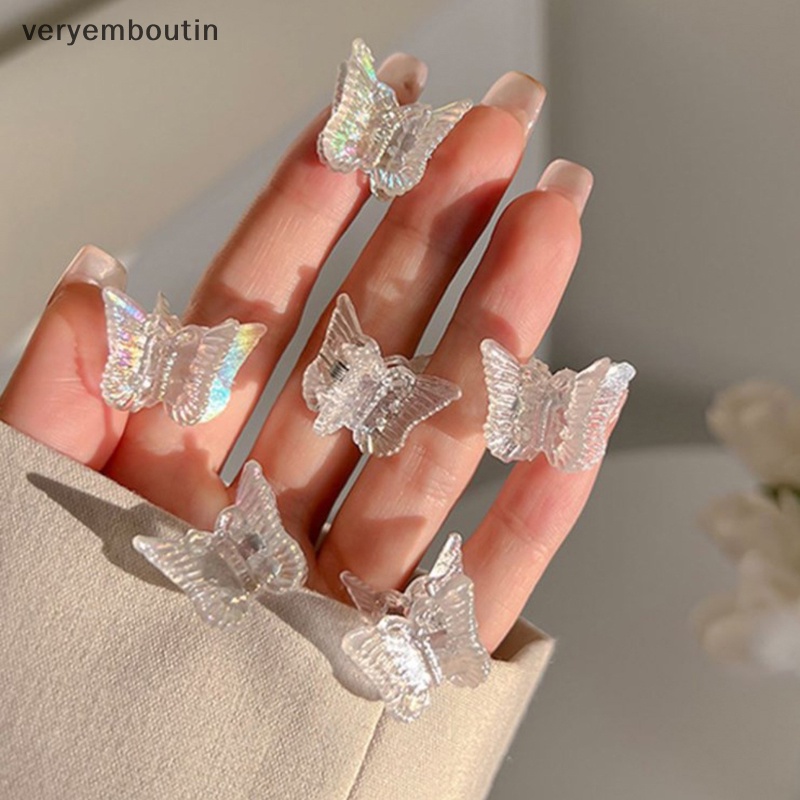 Set 10 Kẹp Tóc Càng Cua Mini Trong Suốt Ngọt Ngào Dễ Thương