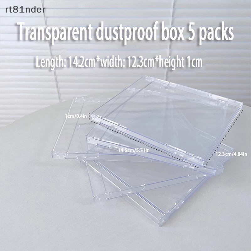 Rt Bộ 5 Hộp Đựng Mẫu Thử Móng Tay Chống Bụi Nhiều Màu Sắc