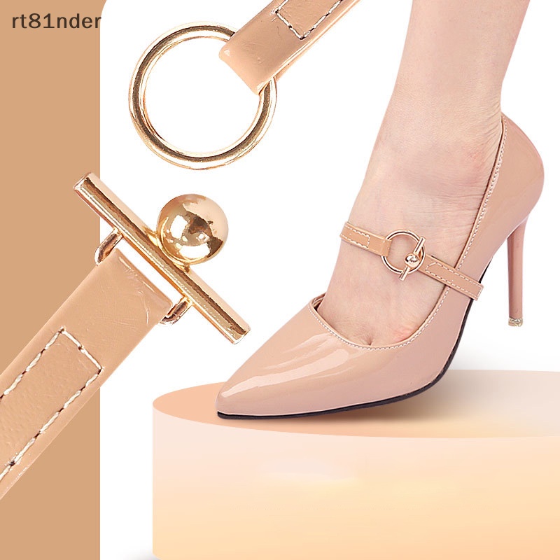 Rt 1 Cặp Khóa Dây Giày Cao Gót Hình Tam Giác Chống Trượt Có Thể Điều Chỉnh