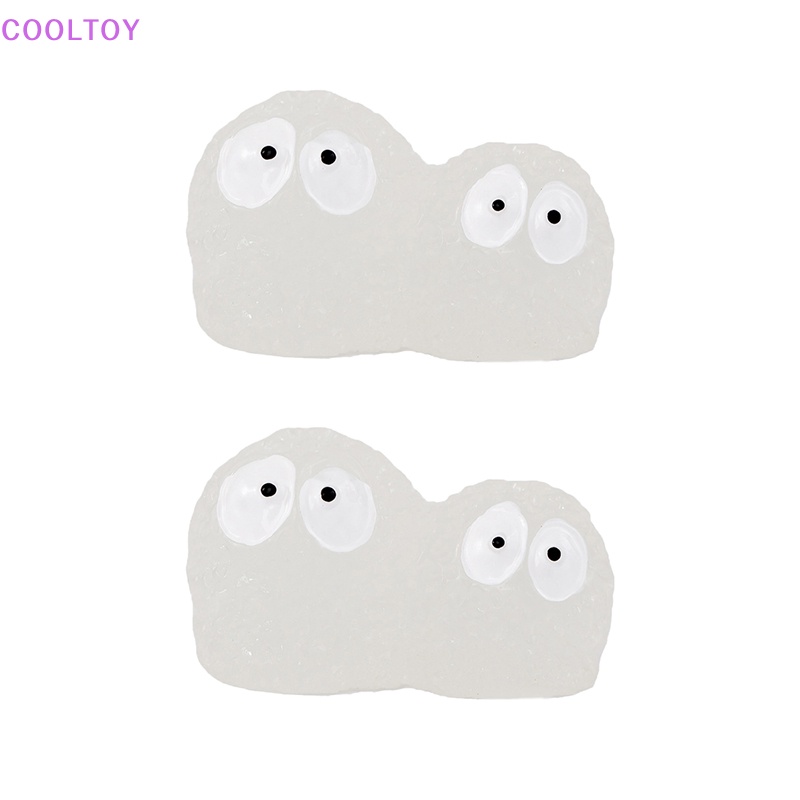 Bộ 2 Đồ trang trí Búp Bê Hoạt Hình Mini Màu Đen Phát Sáng Dùng Trang Trí Tiểu Cảnh