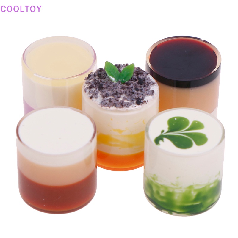 Bộ Ly Bánh Mousse Mini Tỷ Lệ 1: 12 Cho Nhà Búp Bê