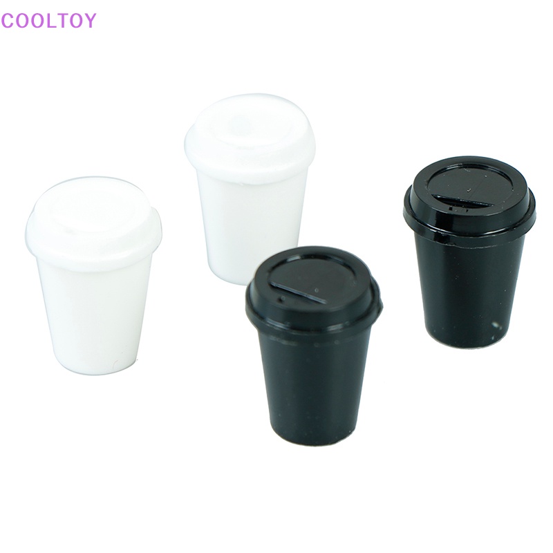 Set 2 Ly Cà Phê Rỗng Mini Tỉ Lệ 1: 12 Trang Trí Nhà Búp Bê