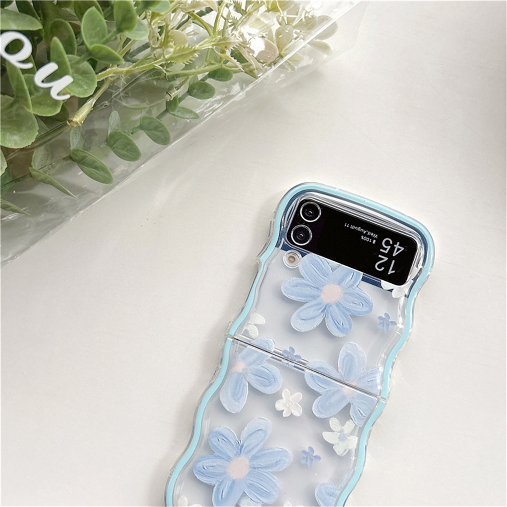 Ốp điện thoại Hình Hoa Hồng Cho Samsung Galaxy ZFlip 3 4 5G Z Flip3 Flip4 Zflip3 Zflip4