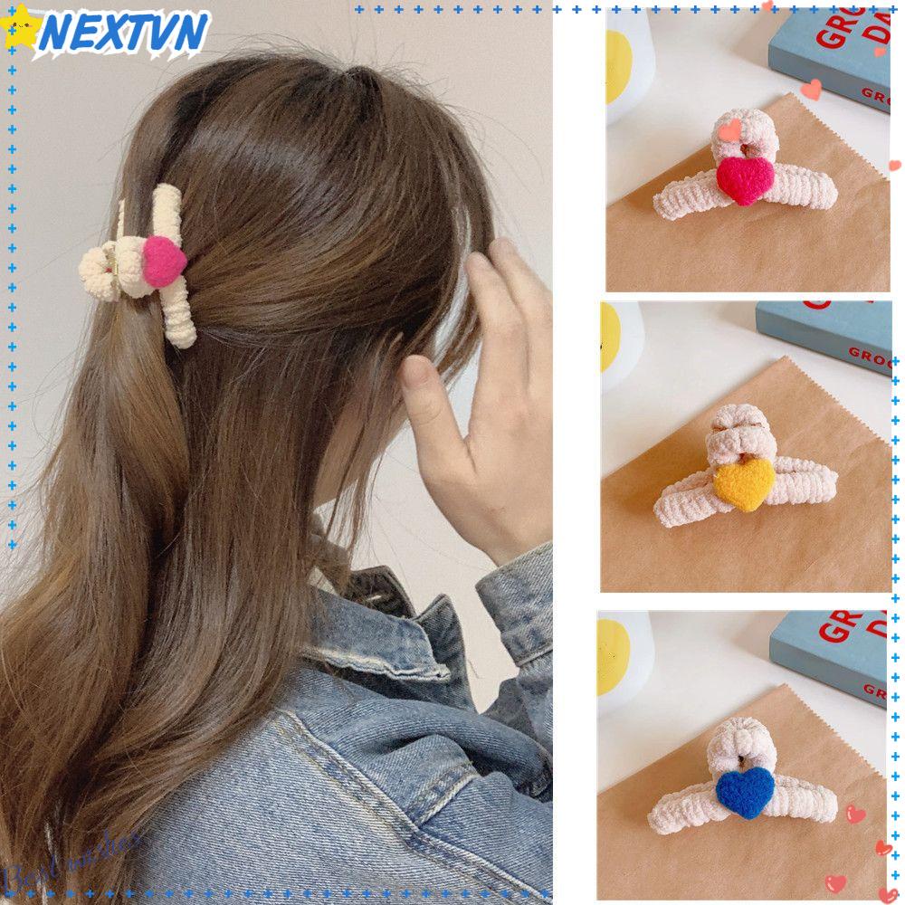 Kẹp Tóc Phối Lông Phong Cách Hàn Quốc Thời Trang Thu Đông