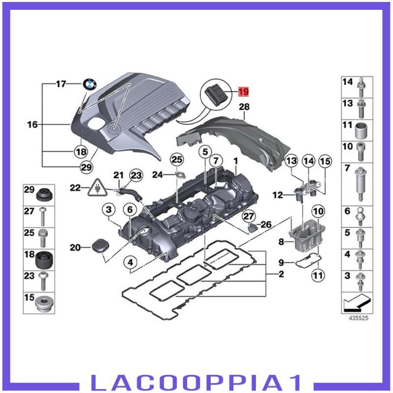 [Lacooppia1] Ngàm Cao Su Gắn Trên Động Cơ Cho E32 E32 750il 528i