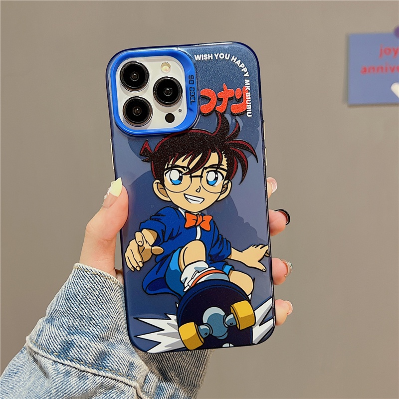 Ốp Điện Thoại Mềm In Hoạt Hình Thám Tử Conan Cho IPhone14 14Pro 14ProMax 13 13Pro 13ProMax 12 12PRO 12ProMax 11