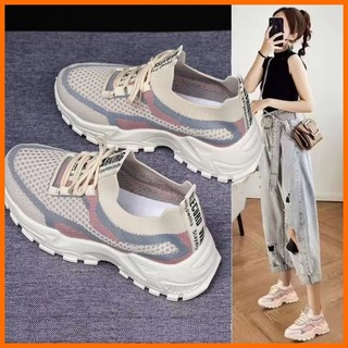 Giày thể thao mới 2023 Giày thể thao nữ đế mềm thoáng khí Giày thể thao thông thường