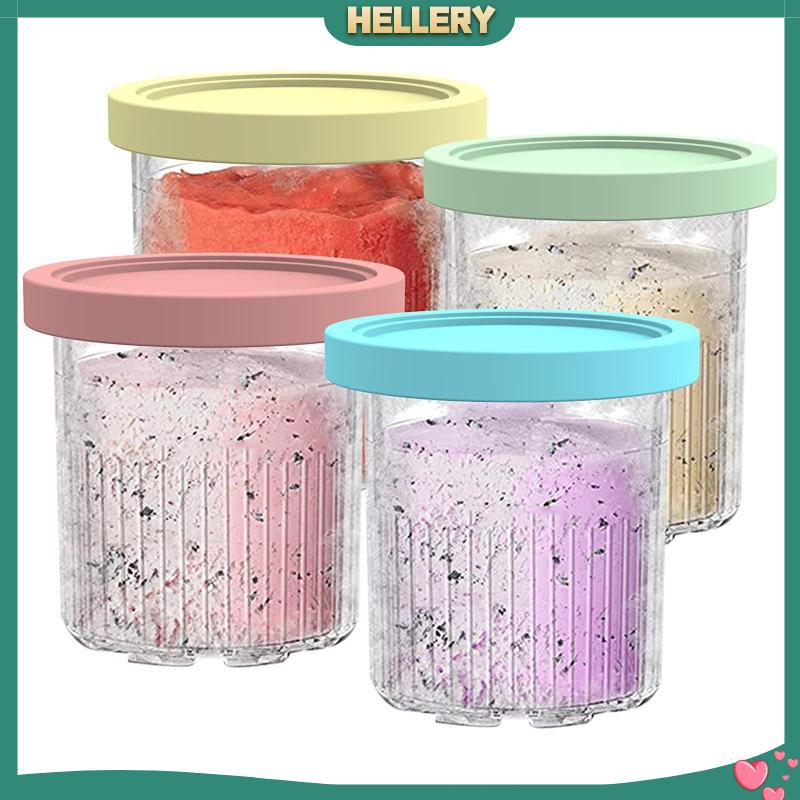 Bộ 4 Cốc Làm Kem / Tráng Miệng Chống Rò Rỉ Tiện Dụng