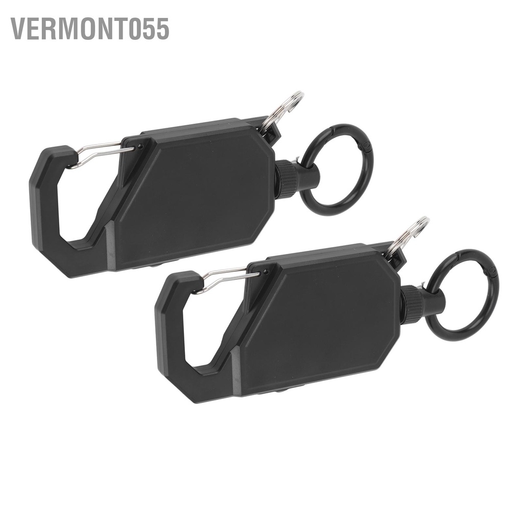 Vermont055 2 Chiếc Ngoài Trời Hạng Nặng Có Thể Thu Vào Móc Khóa Chìa Cho Cần Câu Công Việc Tài Liệu