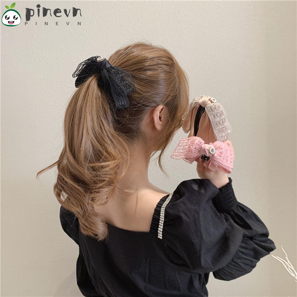 Kẹp Tóc Hình Nơ Lớn Phong Cách Ngọt Ngào