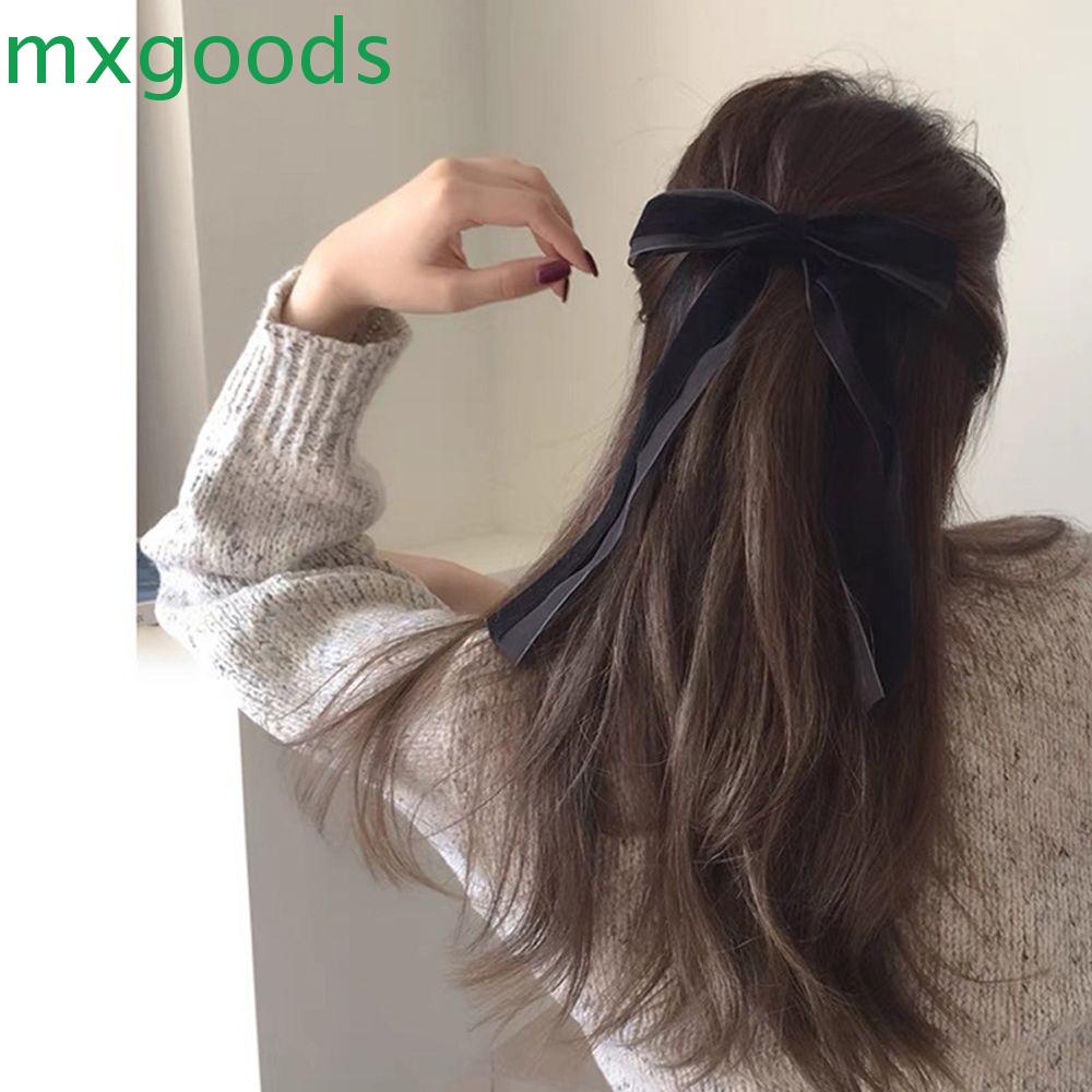 Kẹp Tóc Nơ Ruy Băng Cỡ Lớn Phong Cách Pháp Cổ Điển Ngọt Ngào Cho Nữ