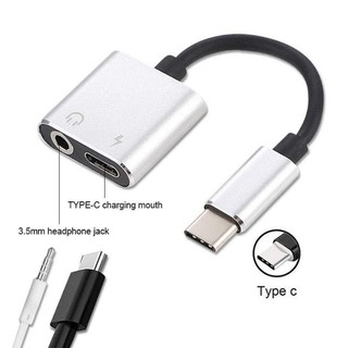 Cáp chuyển Type-C Ra (3.5 Tai Nghe Và Type-C Sạc)