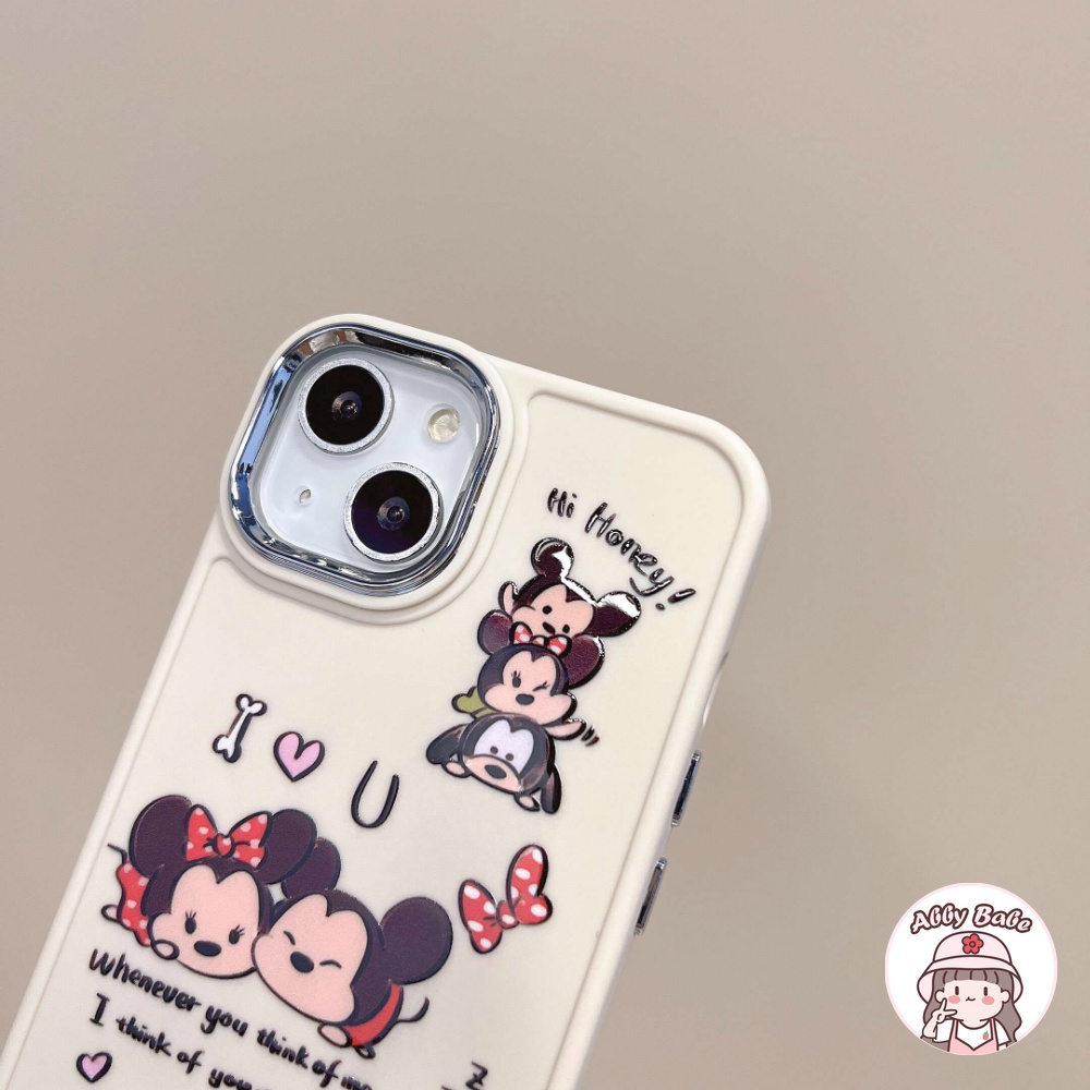 Ốp Điện Thoại TPU Mềm Bóng In Hình Chuột Hoạt Hình Chống Va Đập Cho IPhone 14 Pro Max 11 12 Pro Max X XS 7Plus